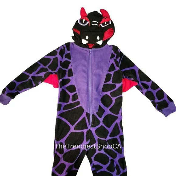 (Pre-loved) Youth 3D Dragon Plush Onesie - Picture 5 of 8